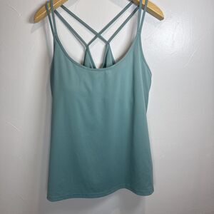 Old Navy Active Powersoft Workout Top Women's XL Green Stretch Exercise